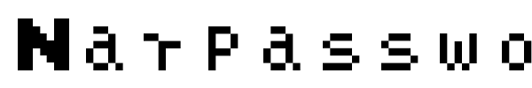 Narpassword00000 font preview